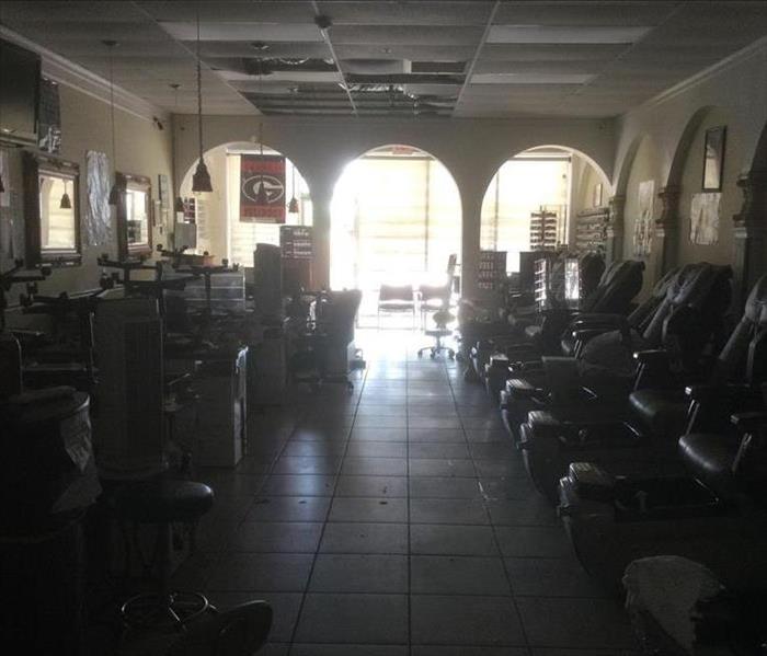 A Madison County nail salon with water damage
